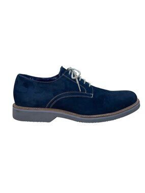 14th & Union Men’s Navy Leather Lace-Up Stitched Oxford Dress Shoes Size 10.5M